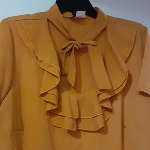 Mustard blouse new never worn